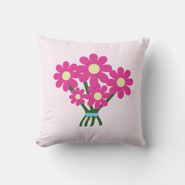 Cute Bouquet of Flowers  Cushion (Front)