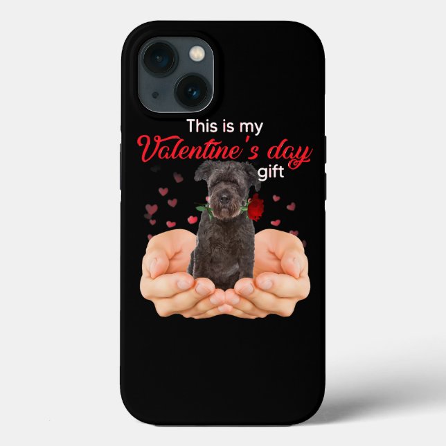 Cute Bouvier Des Flandres This Is My Valentines Da Case-Mate iPhone Case (Back)