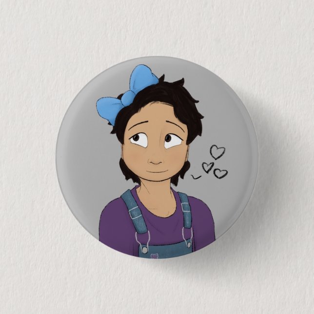 Cute Bow! 3 Cm Round Badge (Front)