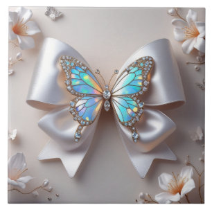 Cute bow Ceramic Tile