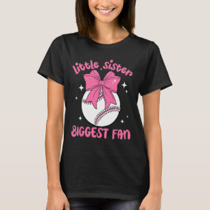 Cute Bow Coquette Little Sister Biggest Fan Sell G T-Shirt