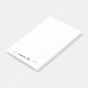 Cute Bow Signature Name Post-it Notes