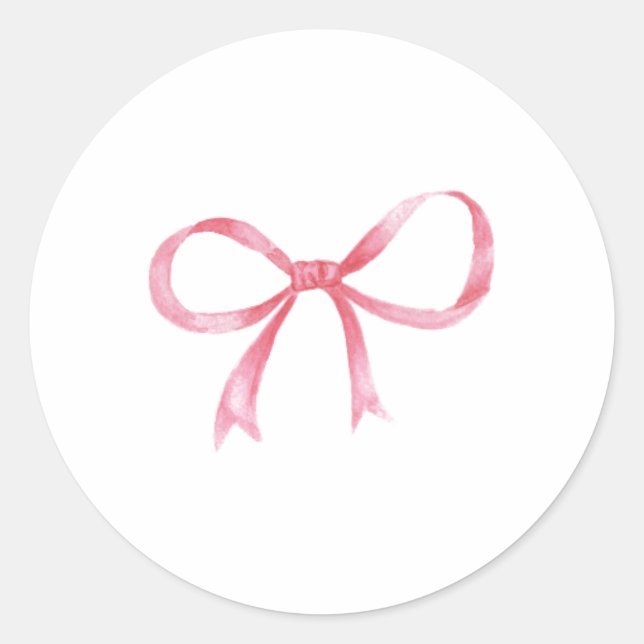 Cute Bow Sticker – Aesthetic Ribbon Design (Front)