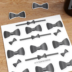 Cute Bow Ties Custom-Cut Vinyl Stickers