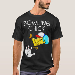 Cute Bowling Chick Sports Athlete Funny Bowling Gi T-Shirt