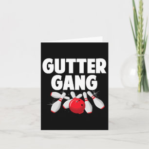 Cute Bowling Design For Men Women Kids Bowling Spo Card