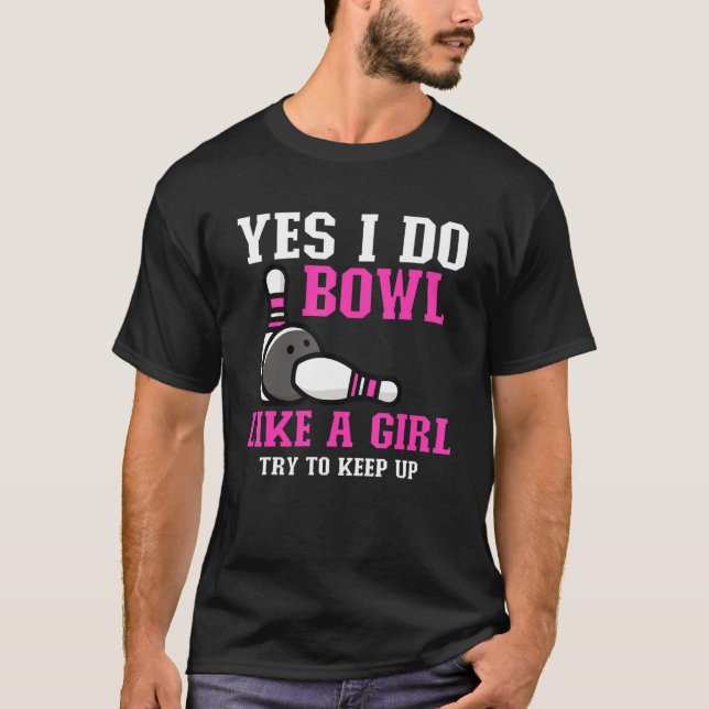 Cute Bowling For Women Girls Bowler Spare Me Ladie T-Shirt (Front)
