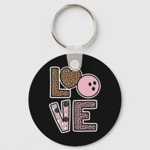 Cute Bowling Lover Bowling Player Bowling Fan Love Key Ring