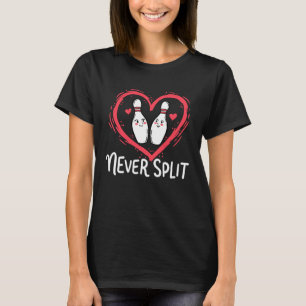 Cute bowling partner cones ladies Valentine s Day T-Shirt