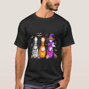 Cute Bowling Pin Halloween Spooky Costume T-Shirt