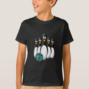 Cute Bowling Pin Penguins T-Shirt