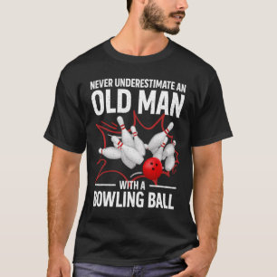 Cute Bowling Women Men Grandpa Bowler Team Bowlin T-Shirt