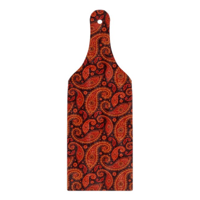 Cute bown swirl paisley patterns cutting board (Front)