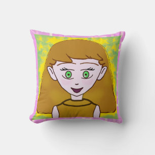 Cute Bowtie Teddy bear and Merry Throw Pillow