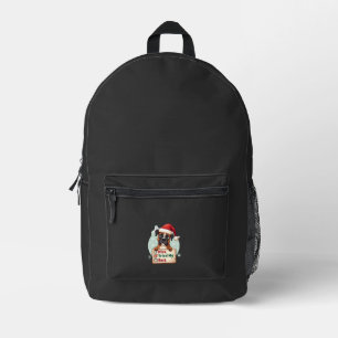 Cute Boxer dog Dog Christmas Nice Tried my Best ( Printed Backpack