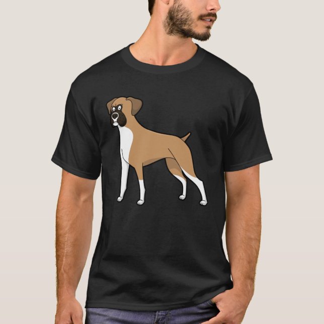 Cute Boxer Dog  Dog T-Shirt (Front)