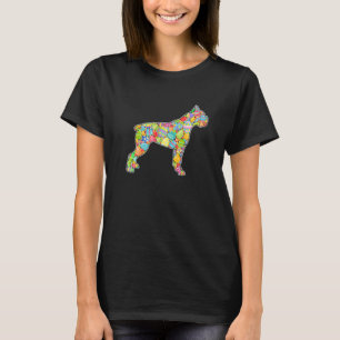 Cute Boxer Dog Eggs Easter Day Dog T-Shirt