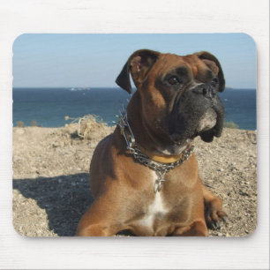 Cute Boxer Dog Mouse Pad