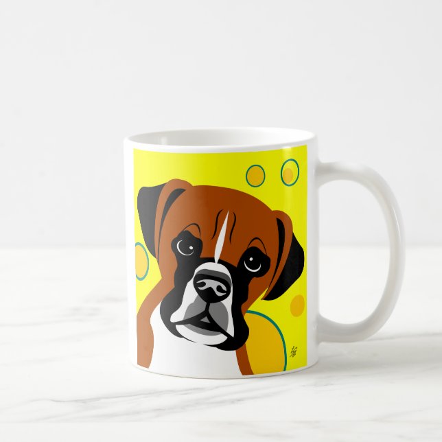 Cute Boxer Dog Mugs (Right)