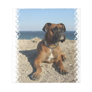 Cute Boxer Dog  Notepad