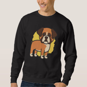 Cute Boxer Dog Owner Puppy Pet Dog Boxer Mum Sweatshirt