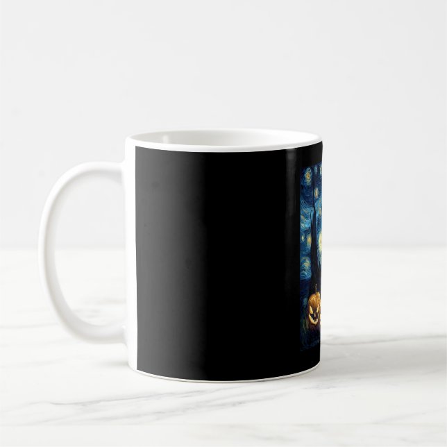 Cute Boxer Halloween Jack O Lantern Pumpkin Face S Coffee Mug (Left)