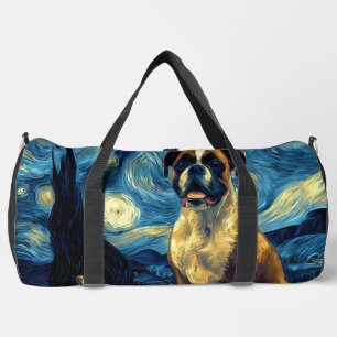 Cute Boxer Halloween Jack O Lantern Pumpkin Face S Duffle Bag