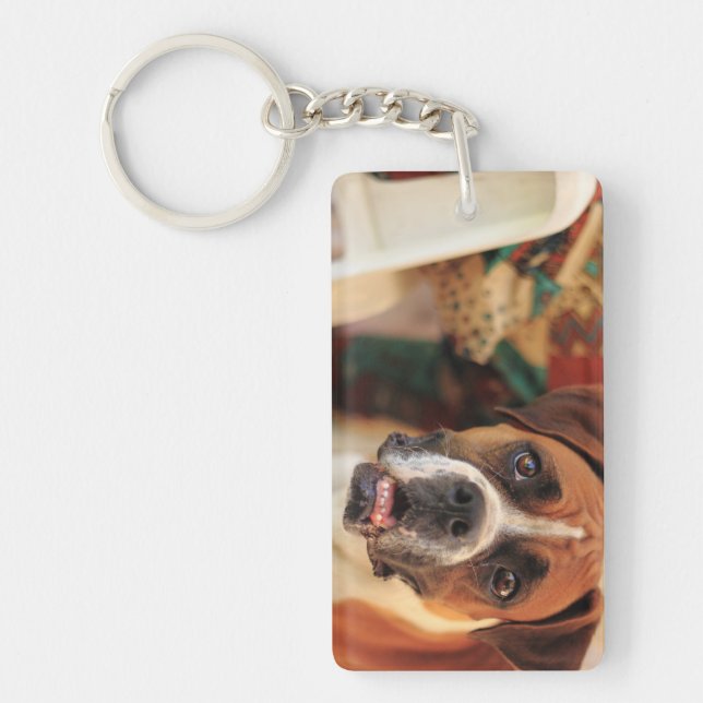Cute Boxer Key Ring (Front)