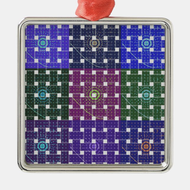 cute boxes metal tree decoration (Front)