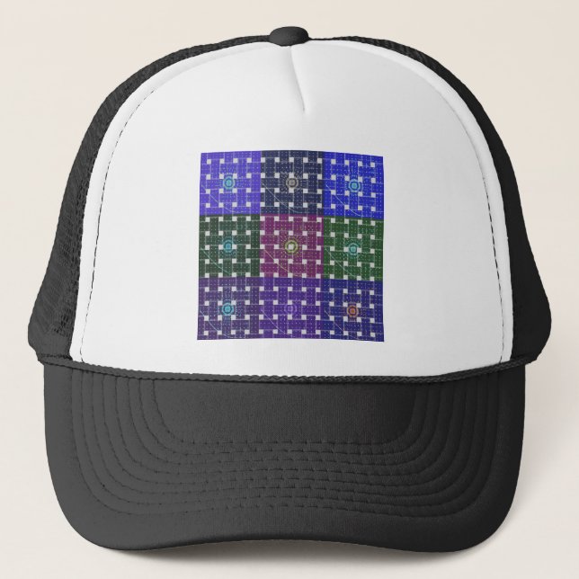 cute boxes trucker hat (Front)