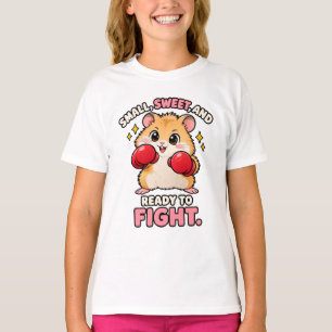 Cute boxing hamster ready to fight T-Shirt