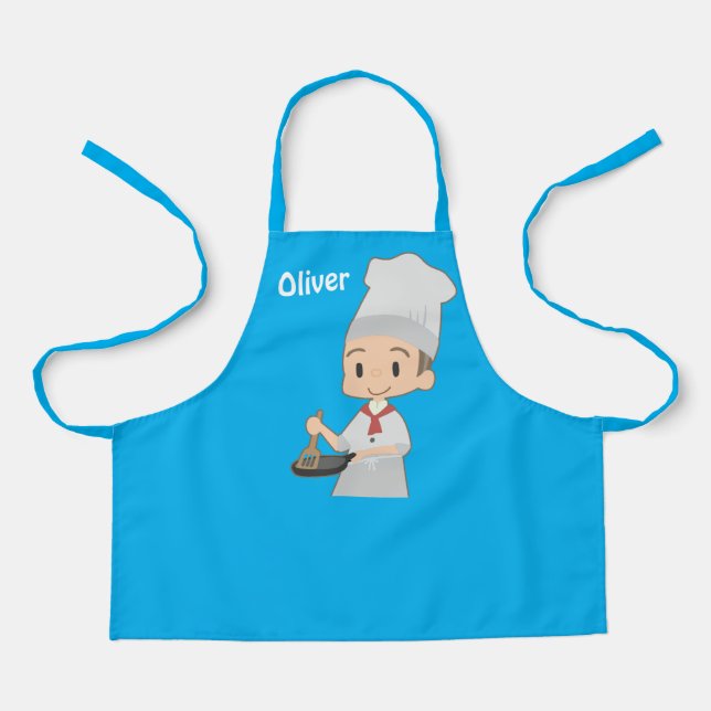 Cute Boy Chef Apron (Front)
