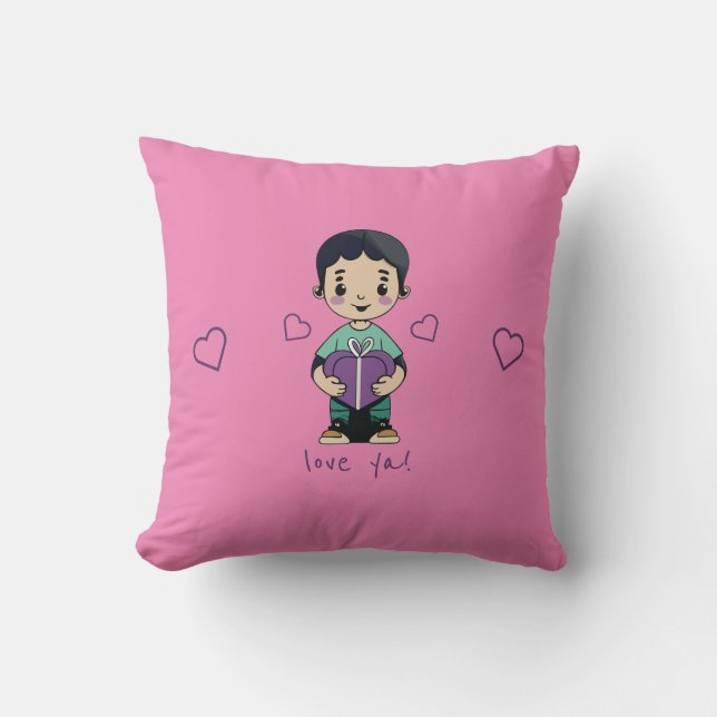 Cute Boy Cushion (Front)