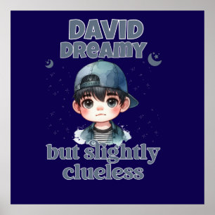 Cute Boy Dreamy But Slightly Clueless Poster