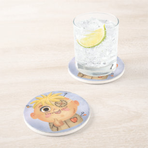 Cute boy in a Voodoo costume Candy Tin Coaster