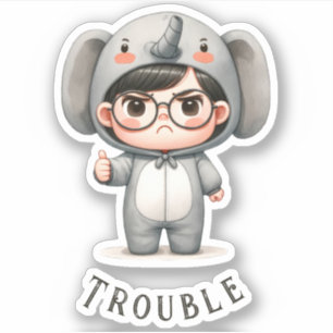 Cute "Boy In Elephant Suit/Trouble" Vinyl