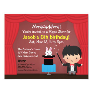 magic invitations announcements zazzle au