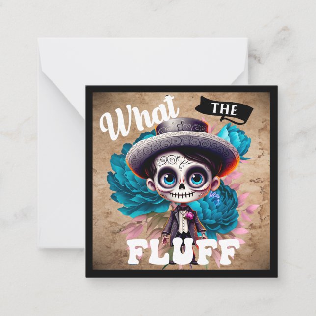 Cute Boy Sugar Skull  Card (Front)