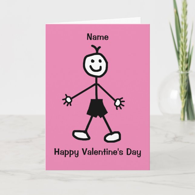 Cute Boy Valentine's Day Card (Front)