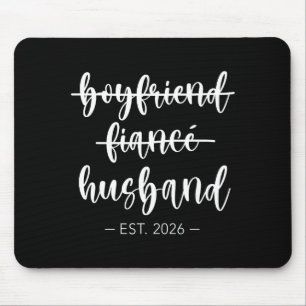 Cute Boyfriend Fiance Husband Married Wedding Mouse Pad