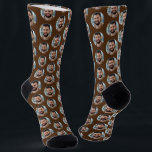 Cute Boyfriend Photo for Girlfriend Brown Socks<br><div class="desc">These cute boyfriend photo (for girlfriend) brown socks feature your own photo in trendy offset pattern and are a cute way for your girlfriend or wife to remember you as she pulls on her socks! This is a great Christmas or birthday gift and your girlfriend or wife will love them...</div>