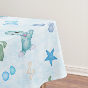 Cute Boys Dino Birthday Dinosaur Tablecloth