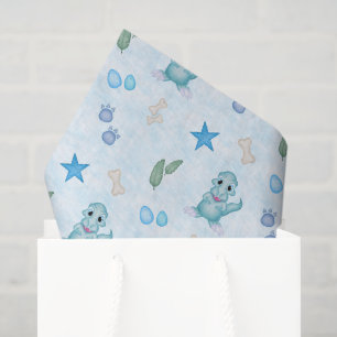Cute Boys Dino Birthday Dinosaur Tissue Paper