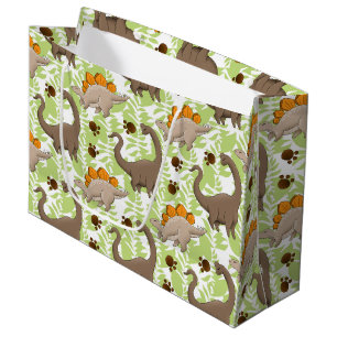 Cute boys Dino pattern party bag