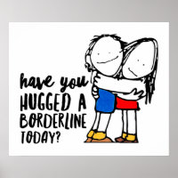 Cute BPD Awareness | Hug a Borderline | DBT Gift