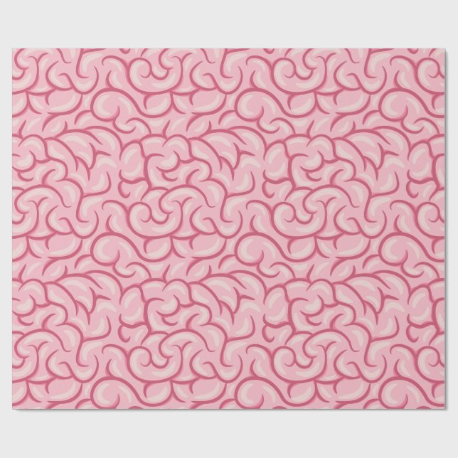 Cute Brain Wrapping Paper (Flat)