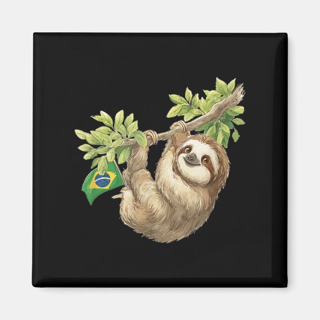 Cute Brazilian Sloth Costume For Adults And Kids  Magnet (Front)