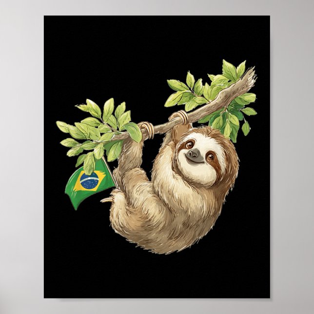 Cute Brazilian Sloth Costume For Adults And Kids  Poster (Front)