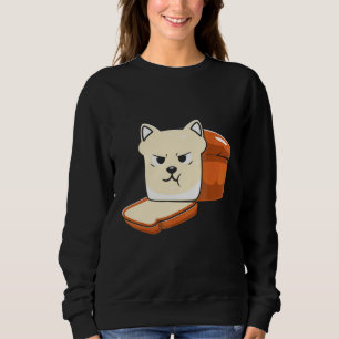 Cute Bread Cat Halloween Sweatshirt
