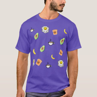 Cute breakfast pattern avocado Classic TShirt